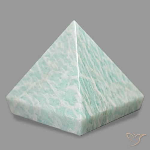 Amazonite Vert clair naturelle Carré, 118.36 ct, Opaque