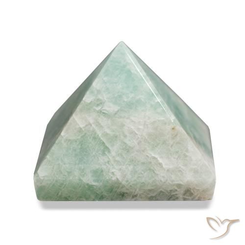 Amazonite Vert pâle naturelle Carré, 88.94 ct, Opaque