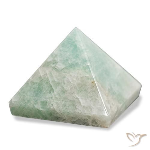 Amazonite Vert pâle naturelle Carré, 88.94 ct, Opaque