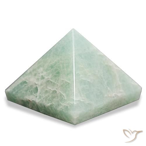 Amazonite Vert pâle naturelle Carré, 88.94 ct, Opaque
