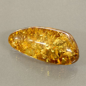 Ambre orange naturelle transparent, 20,89 ct, transparent / translucide