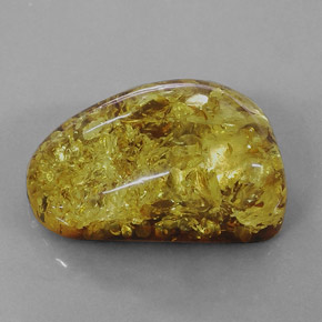Ambre orange naturelle transparent, 17,75 ct, transparent / translucide