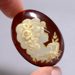 Ambre orange naturelle transparent, 25,28 ct, transparent / translucide