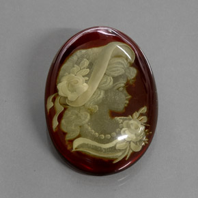 Ambre marron naturelle transparent, 18,89 ct, transparent / translucide