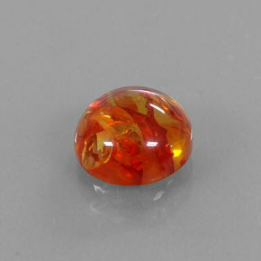 Ambre Jaune orange naturelle Transparent, 1.50 ct, Transparent / Translucide