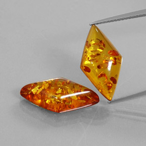 Achetez naturel ct orange ambre gems, forme fantaisie, en provenance pologne chez gemselect. en stock, livraison internationale!