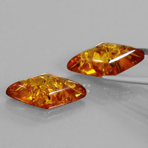 Achetez naturel ct orange ambre gems, forme fantaisie, en provenance pologne chez gemselect. en stock, livraison internationale!