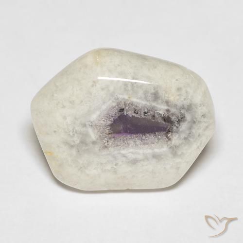 9.18ct Naturel Multicolore Tranche de géode d'améthyste, Fantaisie, Transparent
