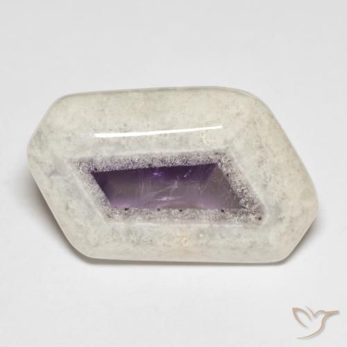 23.79ct Naturel Multicolore Tranche de géode d'améthyste, Fantaisie, Transparent