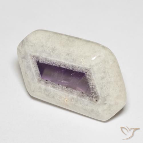 Tranche de géode d'améthyste Multicolore naturelle Fantaisie, 23.79 ct, Transparent