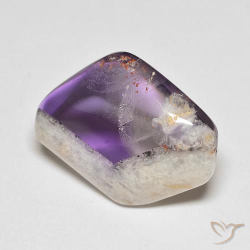 16.04ct Naturel Multicolore Tranche de géode d'améthyste, Fantaisie, Transparent