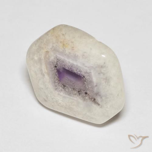 Tranche de géode d'améthyste Multicolore naturelle Fantaisie, 6.52 ct, Transparent
