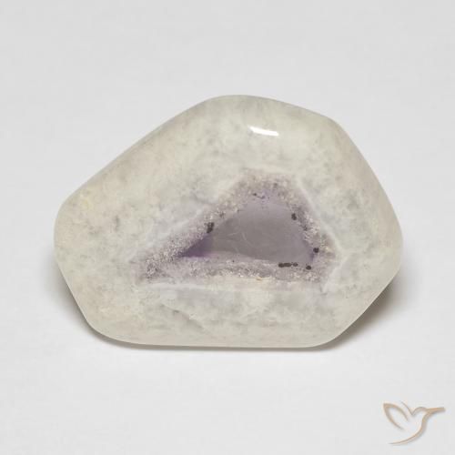 Tranche de géode d'améthyste Multicolore naturelle Fantaisie, 11.54 ct, Transparent