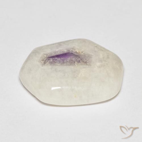 7.46ct Naturel Multicolore Tranche de géode d'améthyste, Fantaisie, Transparent