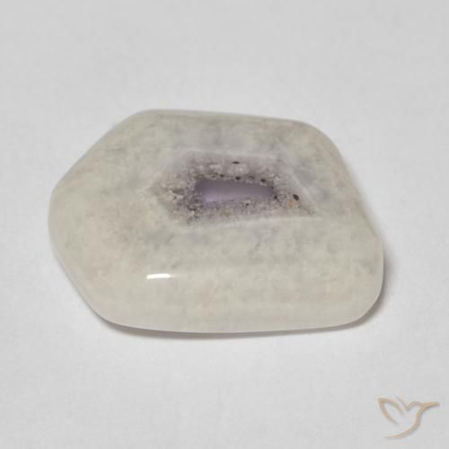 Tranche de géode d'améthyste Multicolore naturelle Fantaisie, 6.34 ct, Transparent