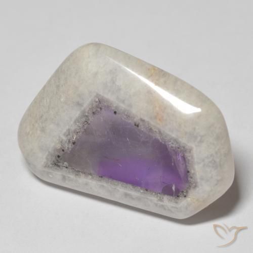 33.91ct Naturel Multicolore Tranche de géode d'améthyste, Fantaisie, Transparent