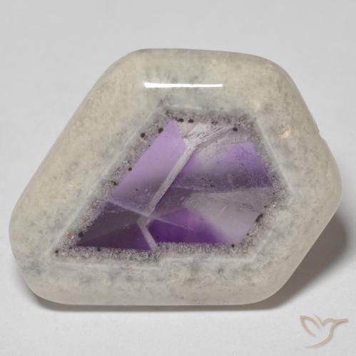 21.95ct Naturel Multicolore Tranche de géode d'améthyste, Fantaisie, Transparent