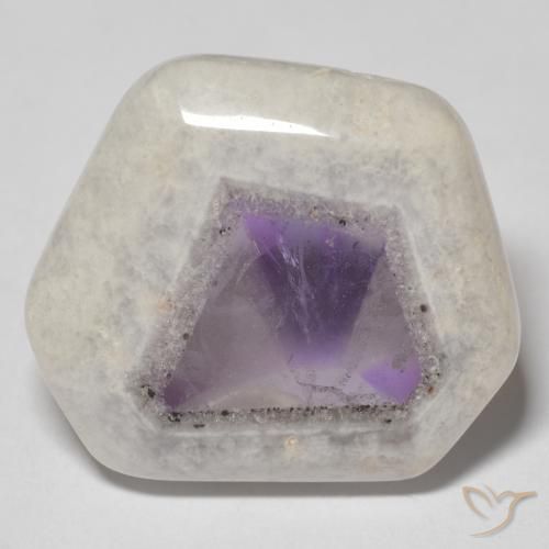 Tranche de géode d'améthyste Multicolore naturelle Fantaisie, 24.02 ct, Transparent