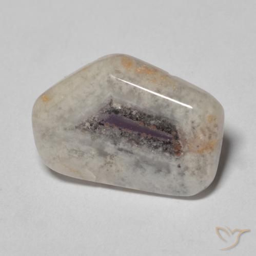 Tranche de géode d'améthyste Multicolore naturelle Fantaisie, 6.15 ct, Transparent