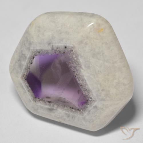 31.84ct Naturel Multicolore Tranche de géode d'améthyste, Fantaisie, Transparent