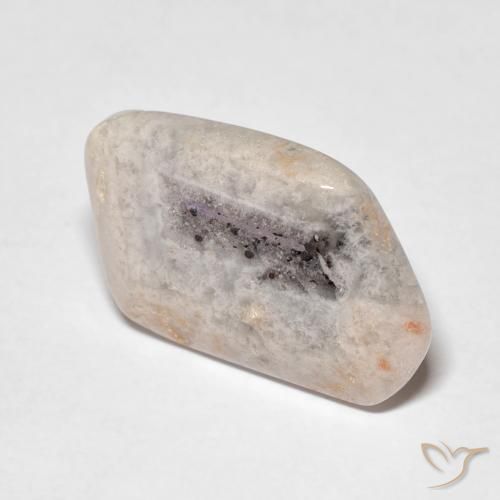 Tranche de géode d'améthyste Multicolore naturelle Fantaisie, 8.02 ct, Transparent