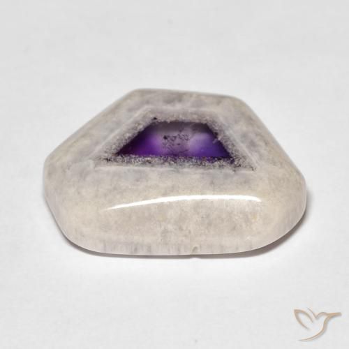 Tranche de géode d'améthyste Multicolore naturelle Fantaisie, 14.42 ct, Transparent