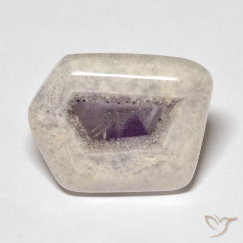 Tranche de géode d'améthyste Multicolore naturelle Fantaisie, 14.31 ct, Transparent