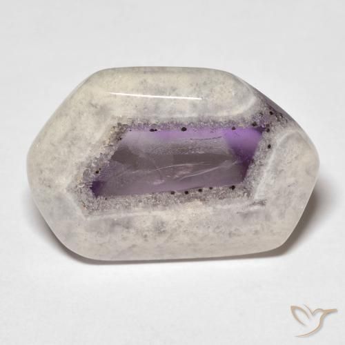 16.74ct Naturel Multicolore Tranche de géode d'améthyste, Fantaisie, Transparent