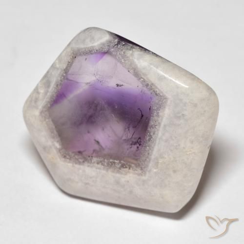 29.60ct Naturel Multicolore Tranche de géode d'améthyste, Fantaisie, Transparent
