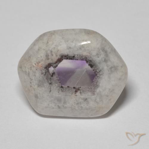 11.44ct Naturel Multicolore Tranche de géode d'améthyste, Fantaisie, Transparent