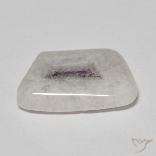 Tranche de géode d'améthyste Multicolore naturelle Fantaisie, 7.26 ct, Transparent