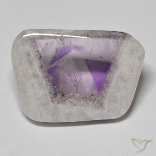 18.52ct Naturel Multicolore Tranche de géode d'améthyste, Fantaisie, Transparent