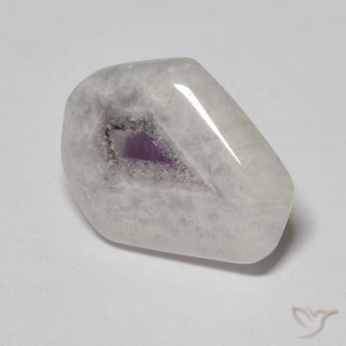 Tranche de géode d'améthyste Multicolore naturelle Fantaisie, 6.74 ct, Transparent