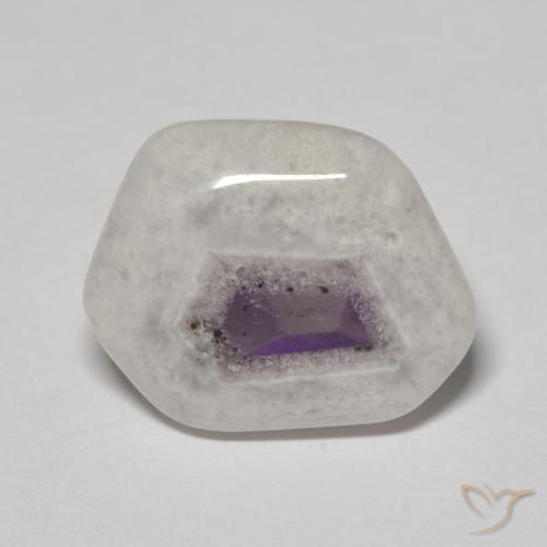 9.26ct Naturel Multicolore Tranche de géode d'améthyste, Fantaisie, Transparent