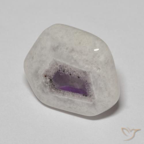Tranche de géode d'améthyste Multicolore naturelle Fantaisie, 9.26 ct, Transparent