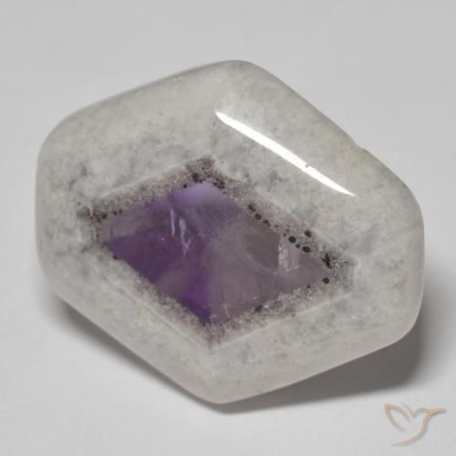 20.50ct Naturel Multicolore Tranche de géode d'améthyste, Fantaisie, Transparent