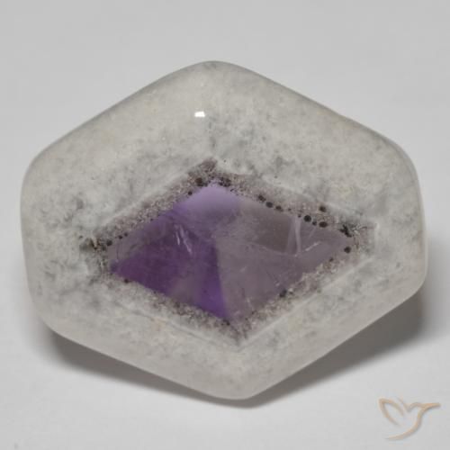 Tranche de géode d'améthyste Multicolore naturelle Fantaisie, 20.50 ct, Transparent