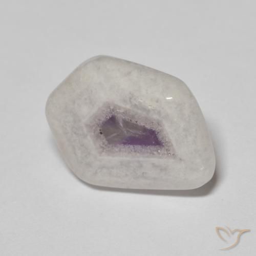 Tranche de géode d'améthyste Multicolore naturelle Fantaisie, 8.08 ct, Transparent