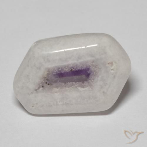 11.48ct Naturel Multicolore Tranche de géode d'améthyste, Fantaisie, Transparent