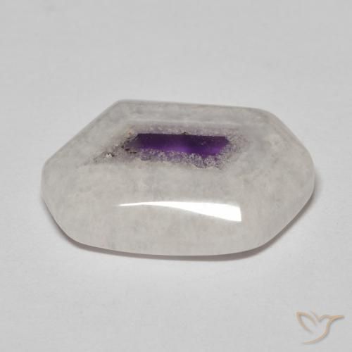 Tranche de géode d'améthyste Multicolore naturelle Fantaisie, 11.48 ct, Transparent