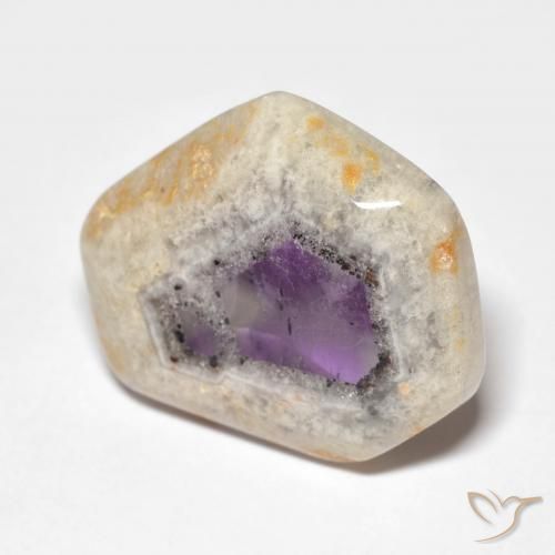 Tranche de géode d'améthyste Multicolore naturelle Fantaisie, 18.18 ct, Transparent