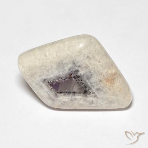 9.47ct Naturel Multicolore Tranche de géode d'améthyste, Fantaisie, Transparent