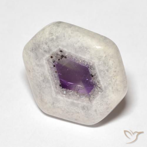 Tranche de géode d'améthyste Multicolore naturelle Fantaisie, 12.73 ct, Transparent