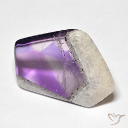Tranche de géode d'améthyste Multicolore naturelle Forme fantaisie, 20.68 ct, Transparent