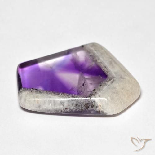 Tranche de géode d'améthyste Multicolore naturelle Forme fantaisie, 20.68 ct, Transparent