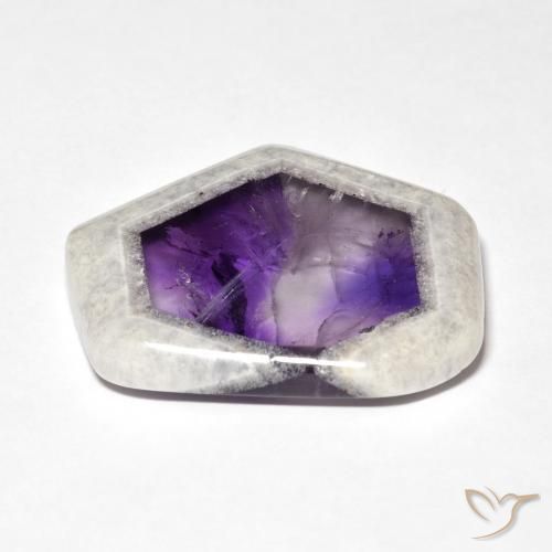 Tranche de géode d'améthyste Multicolore naturelle Fantaisie, 41.52 ct, Transparent