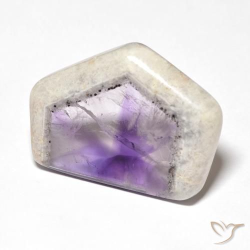 24.07ct Naturel Multicolore Tranche de géode d'améthyste, Fantaisie, Transparent