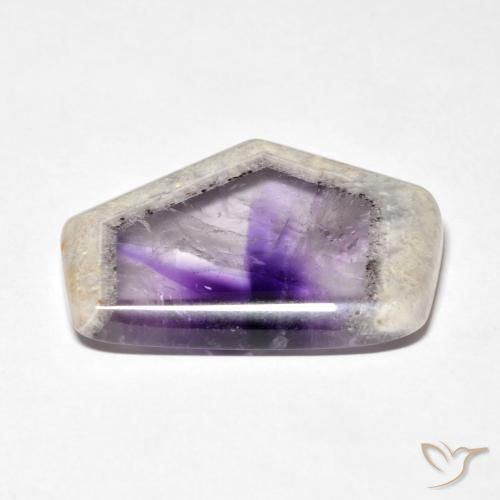 Tranche de géode d'améthyste Multicolore naturelle Fantaisie, 24.07 ct, Transparent