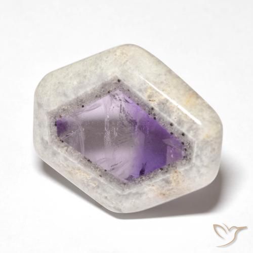 Tranche de géode d'améthyste Multicolore naturelle Fantaisie, 25.11 ct, Transparent