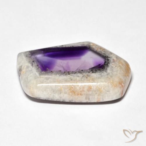 Tranche de géode d'améthyste Multicolore naturelle Fantaisie, 27.23 ct, Transparent